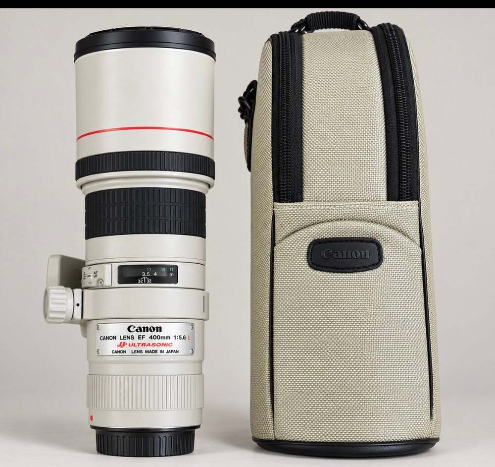 Canon EF 400mm f/5.6 L USM Telephoto Lens with Case